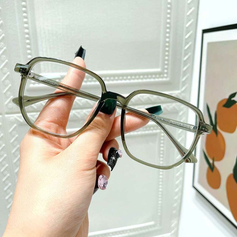 Ferdinand Square Green Glasses