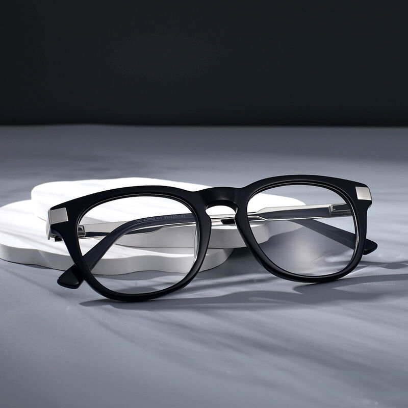 Hush Square Black Glasses