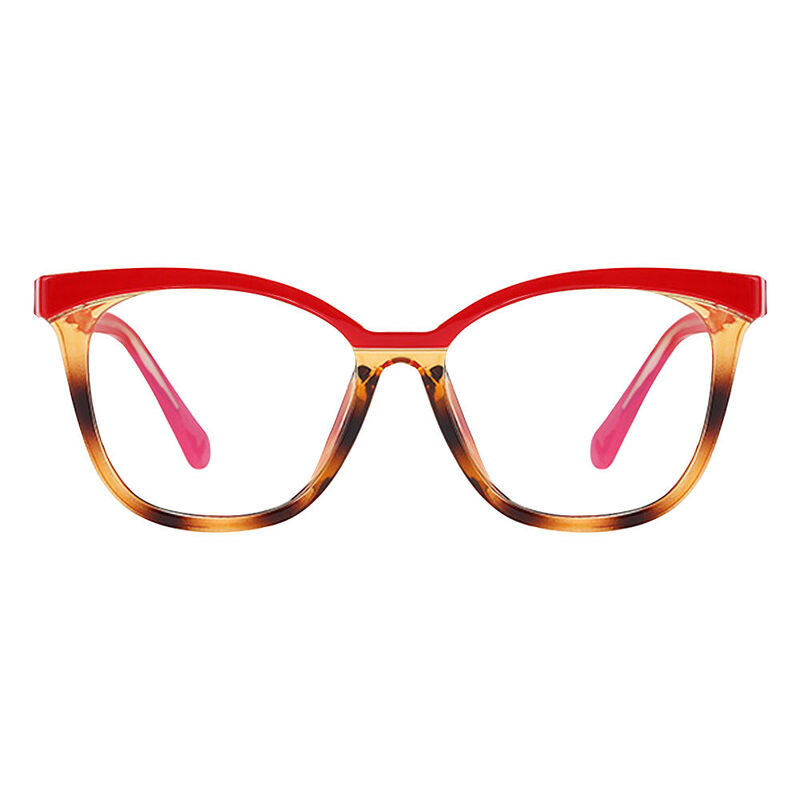 Veronica Square Red Glasses