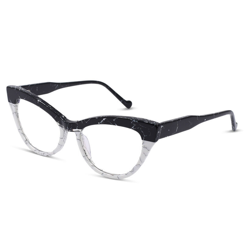 Martine Cat Eye White Glasses