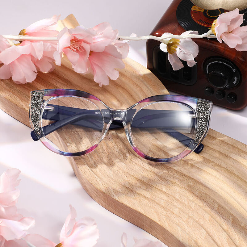Clau Cat Eye Green Glasses