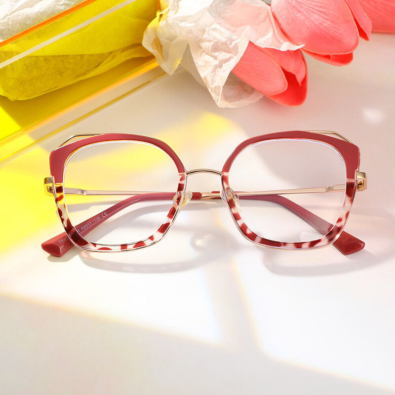 Patrick Cat Eye Purple Glasses