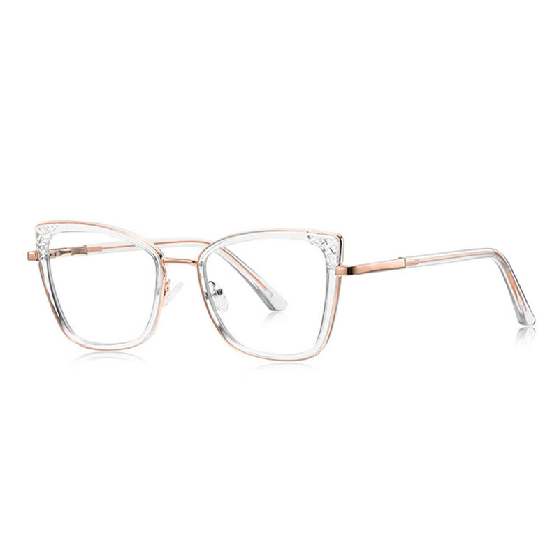 Occhiali da Vista Viola Cat Eye Chiaro
