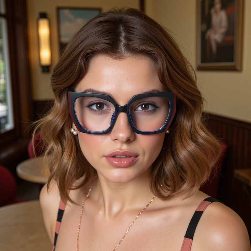 Sophy Cat Eye Black Glasses