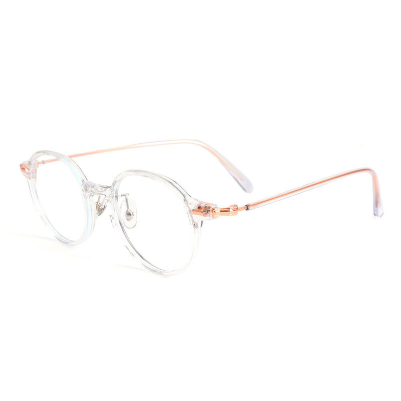 Martina Round Clear Glasses