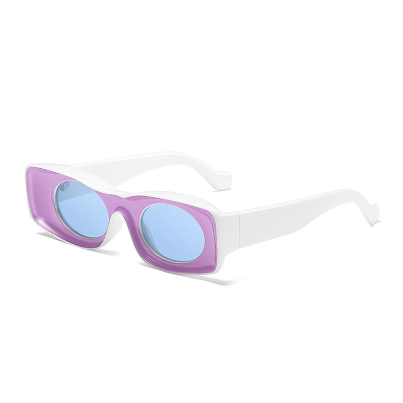 Supernova Rectangle Purple Sunglasses