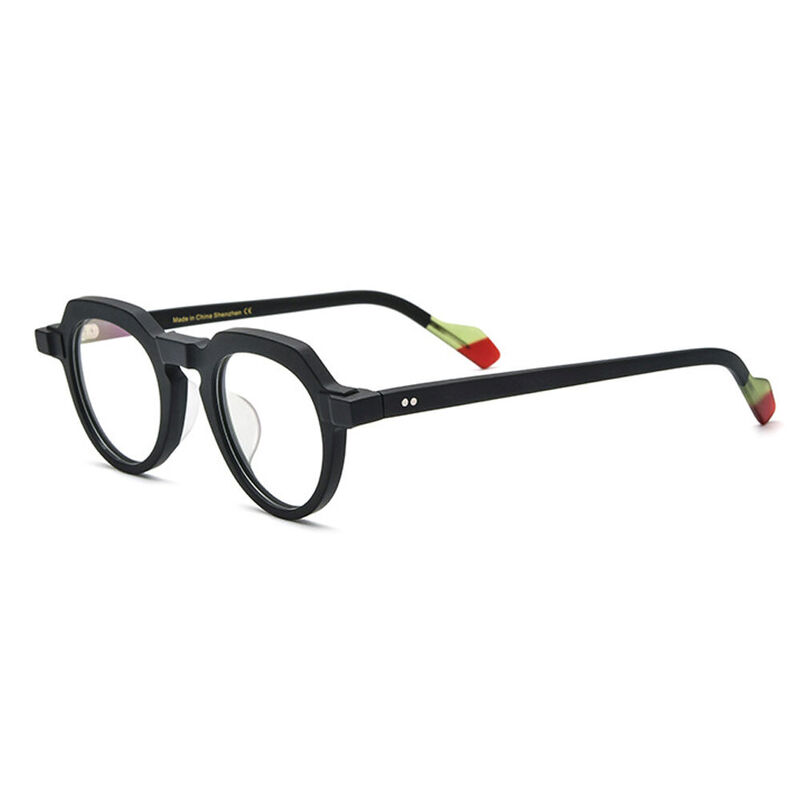 Jumesha Round Black Glasses