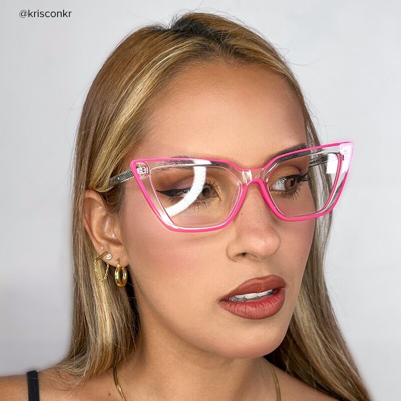 Elsa Cat Eye Pink Glasses