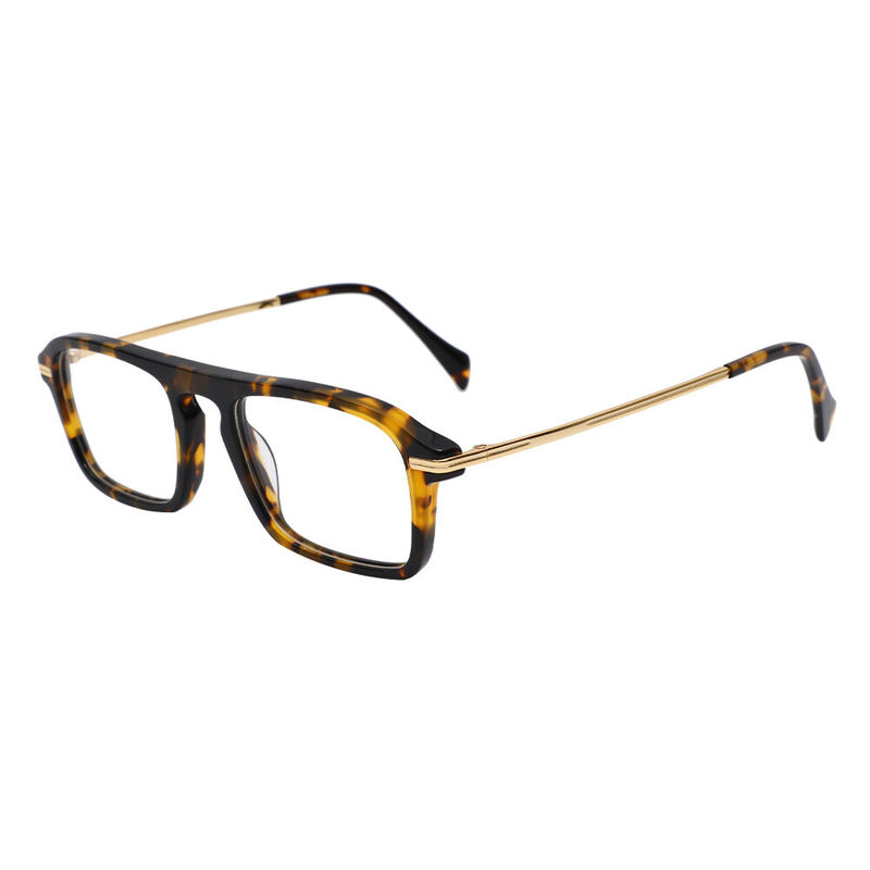 Wagne Square Tortoise Glasses