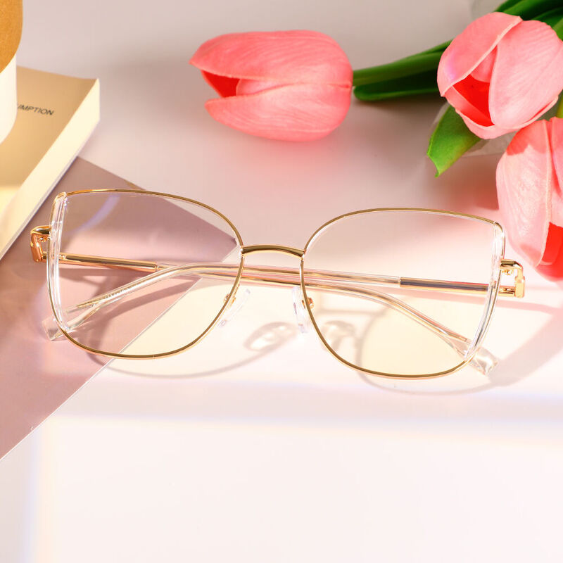 Maxwelie Cat Eye Clear Glasses