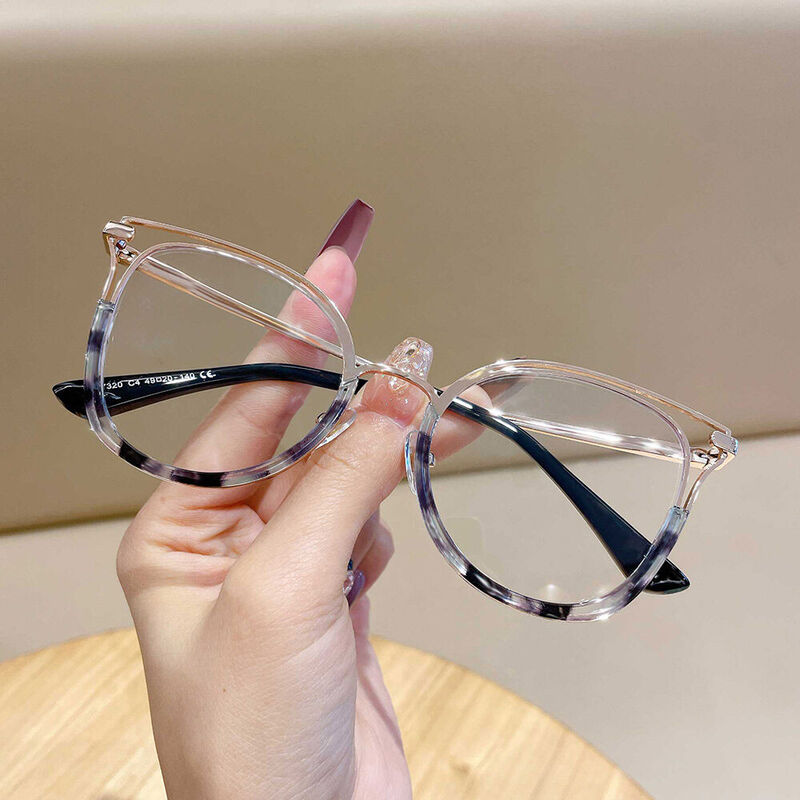 Helin Cat Eye Blue Glasses