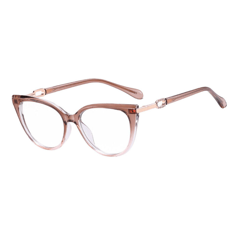 Betsy Cat Eye Brown Glasses