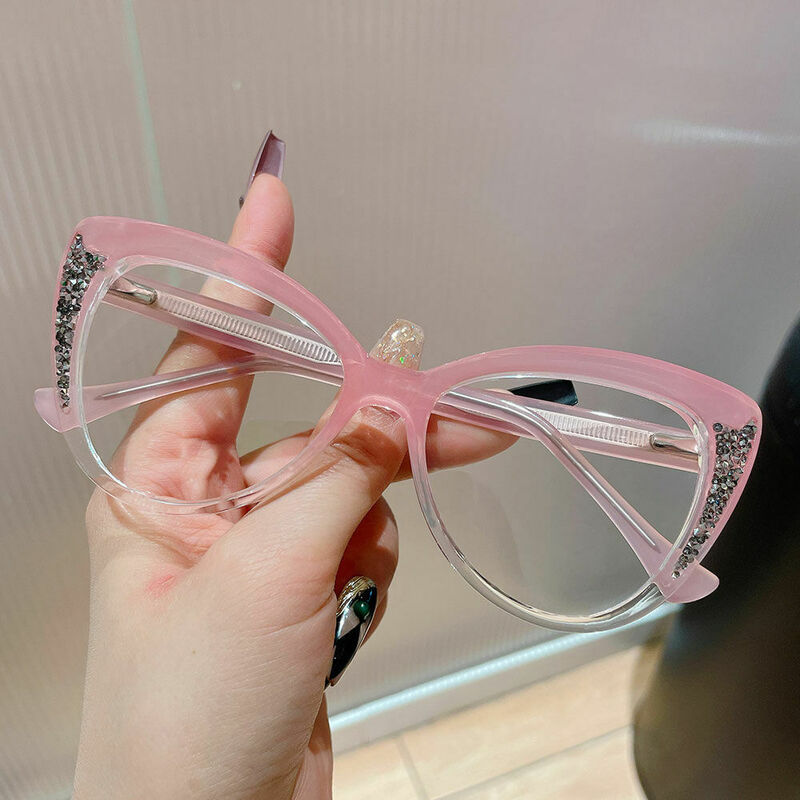 Ferguso Cat Eye Pink Glasses