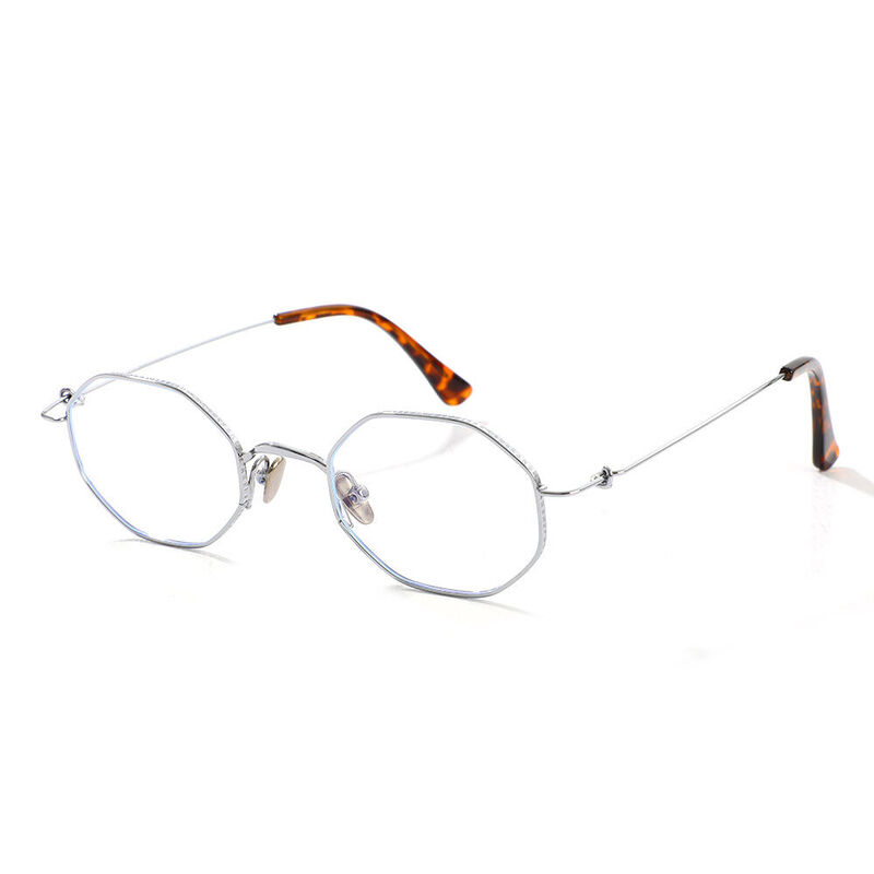 Occhiali da Vista Monroe Poligono Argenteo