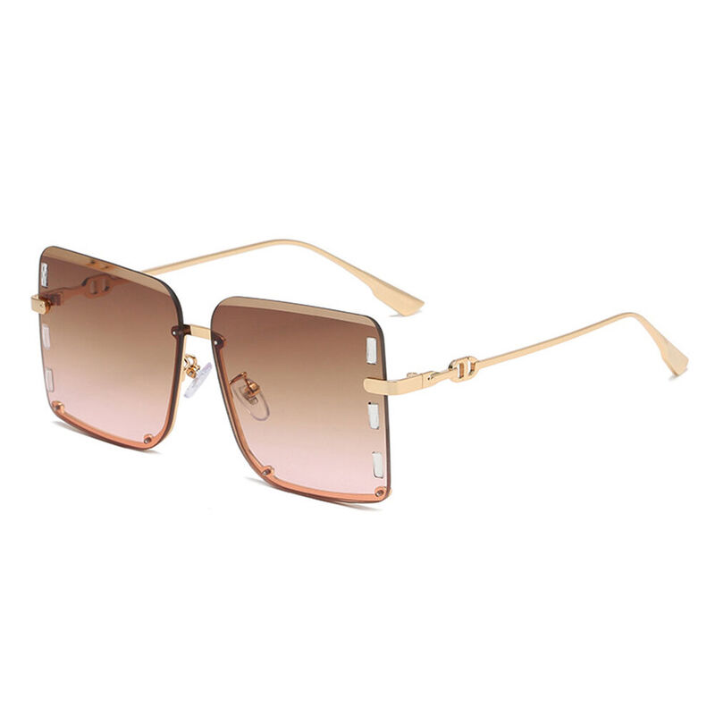 Annette Square Pink Sunglasses