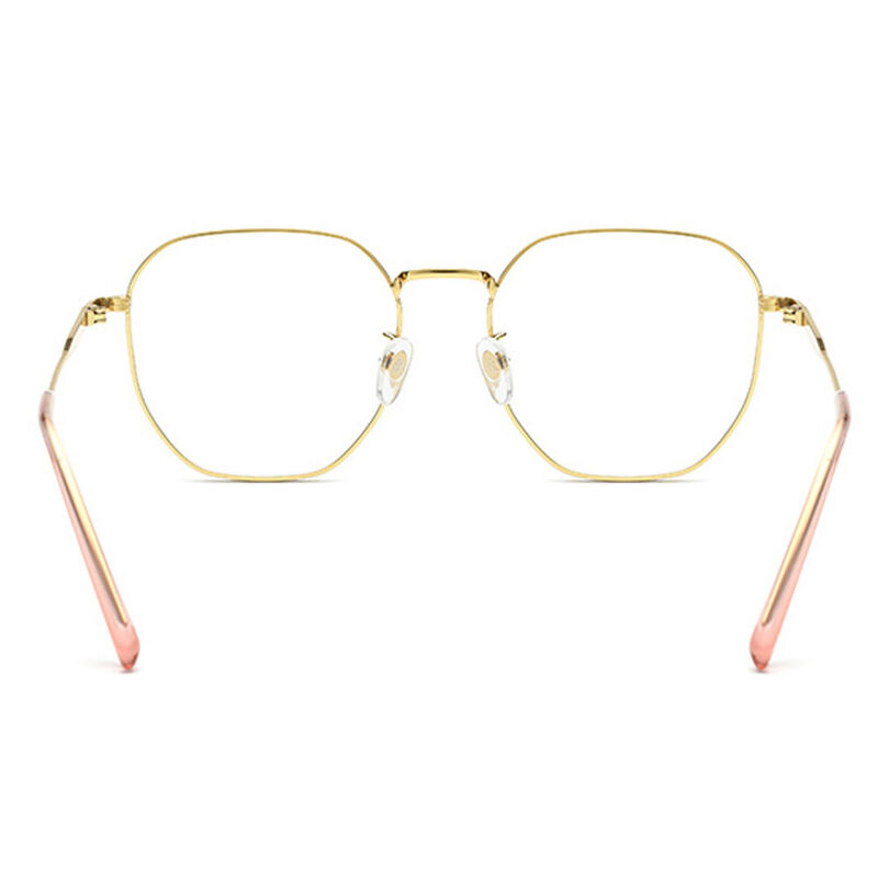 Leslee Geometric Gold Glasses