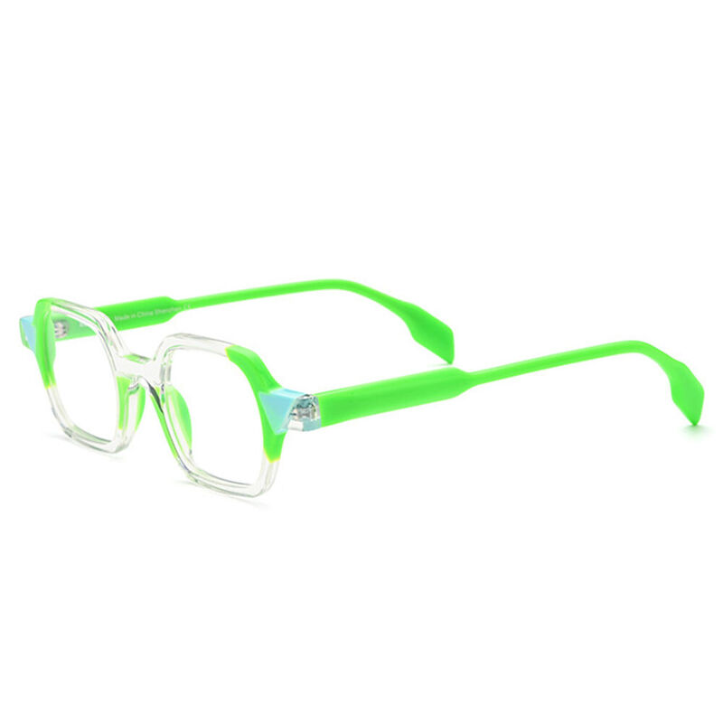 Donnalyn Square Green Glasses
