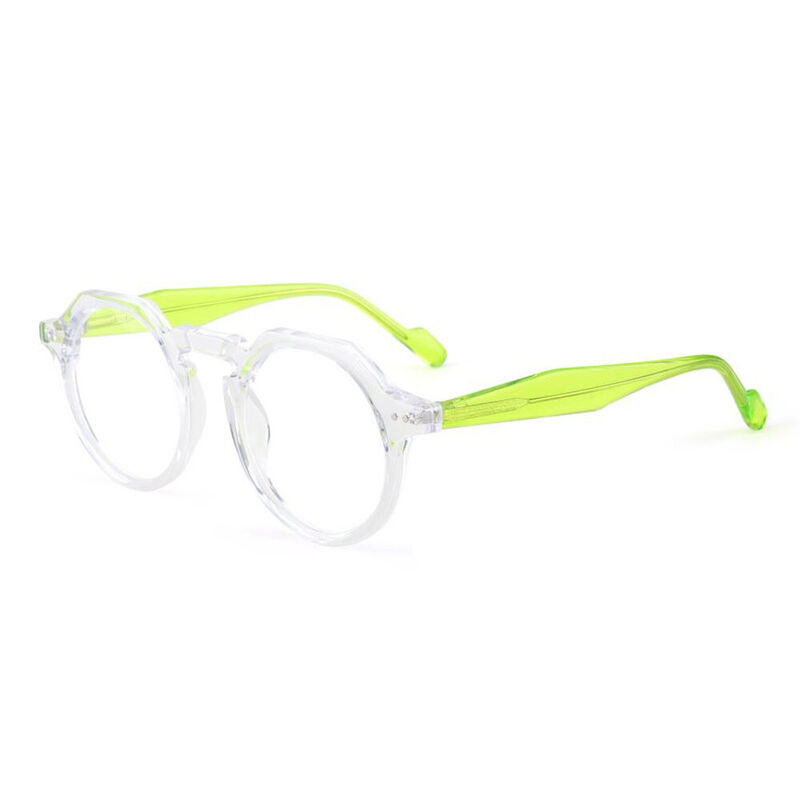Woolf Round Clear Glasses
