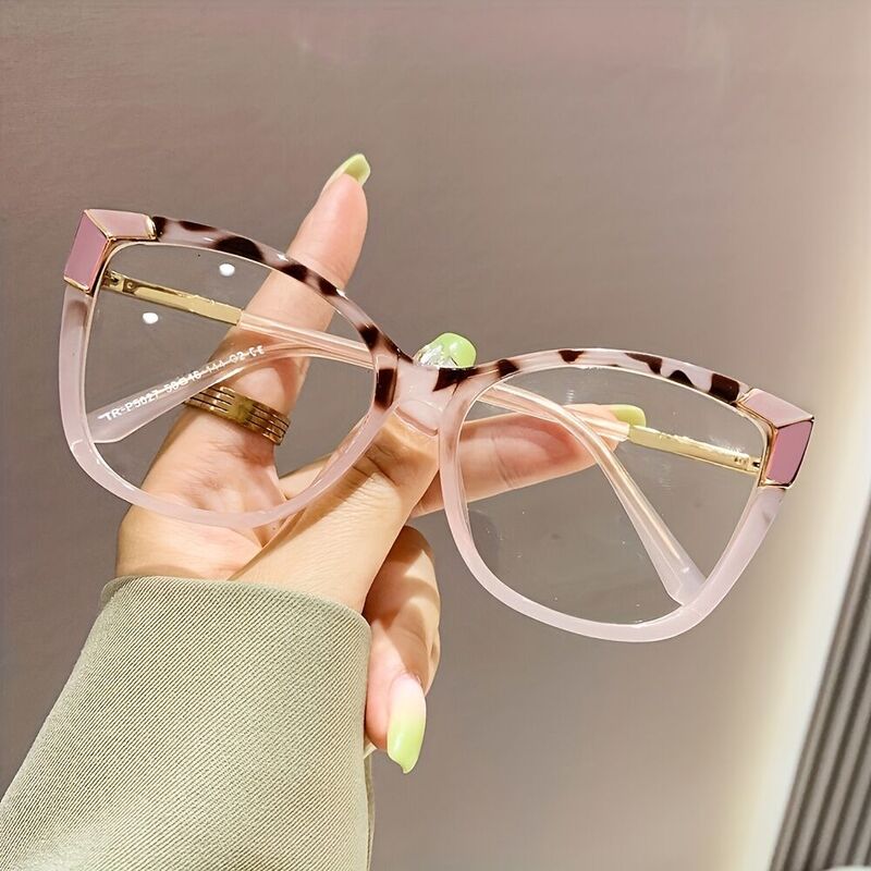 Leigh Cat Eye Pink Glasses