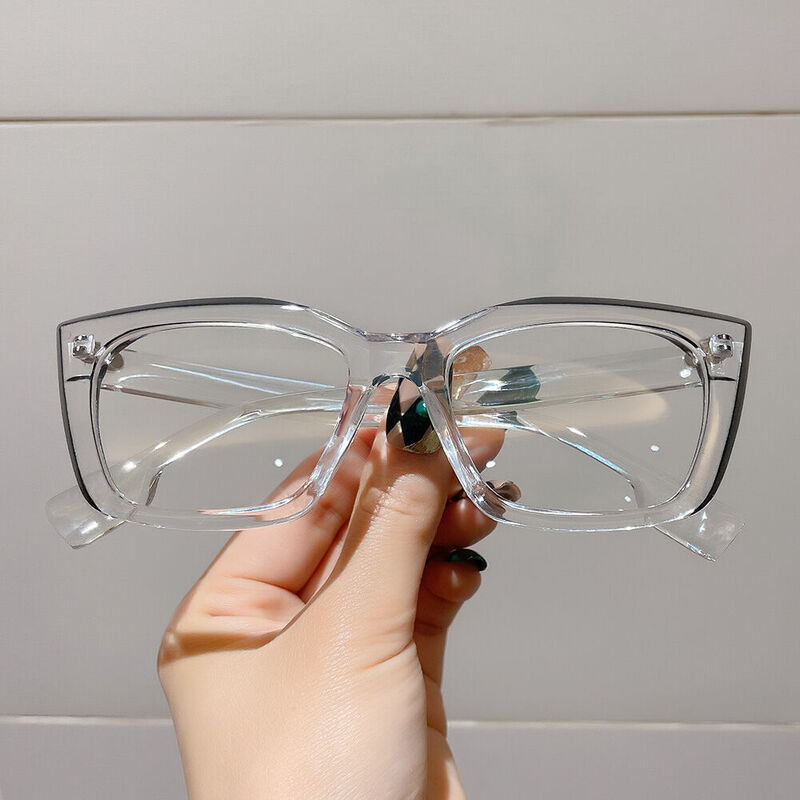 Delia Cat Eye Clear Glasses