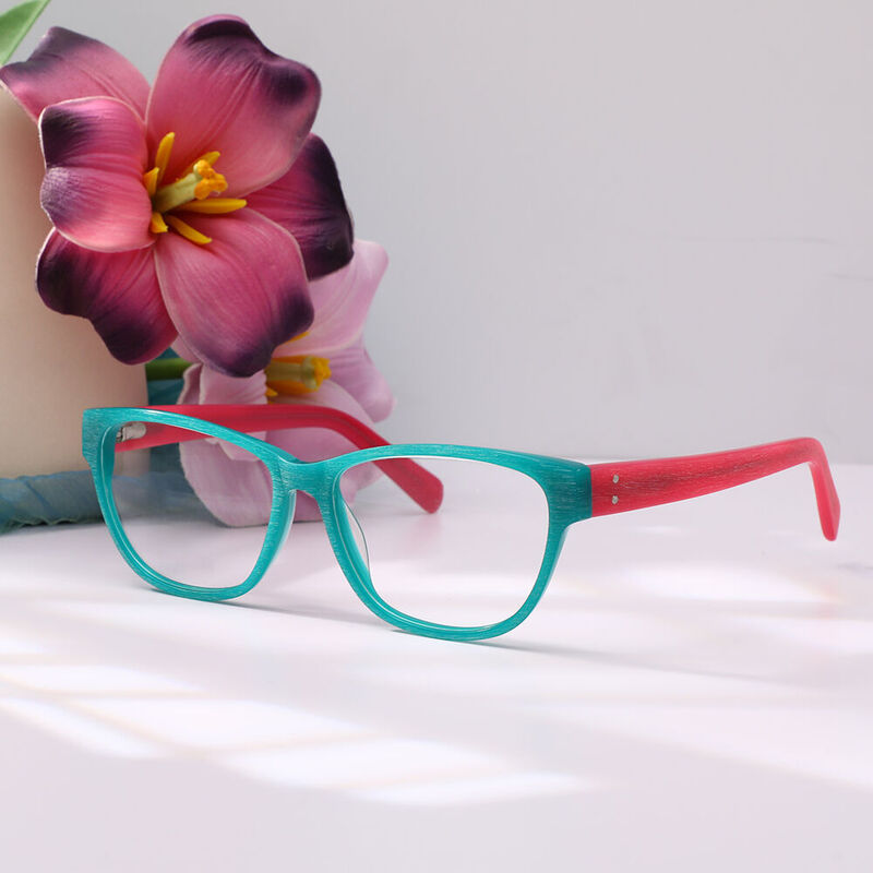 Mose Square Green Glasses