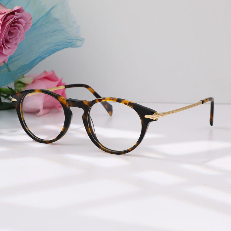 Saxton Round Tortoise Glasses