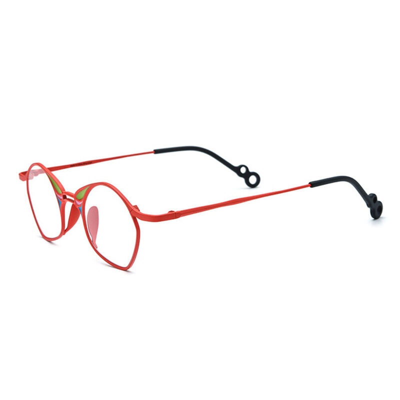 Maria Geometric Red Glasses