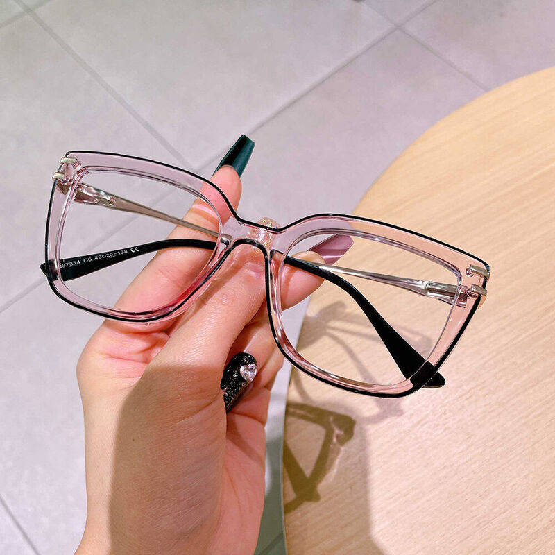 Henriets Cat Eye Purple Glasses