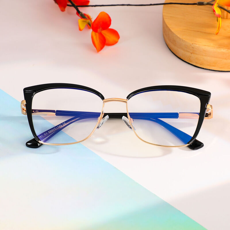 Clement Cat Eye Schwarze Brillen