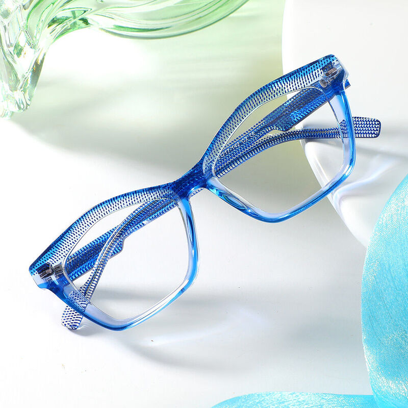 Lunettes de Vue Maxine Cat Eye Bleu