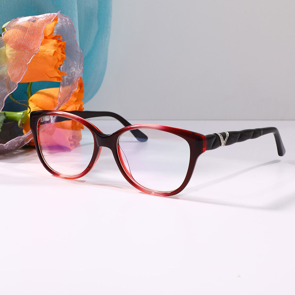 Thomps Square Red Glasses