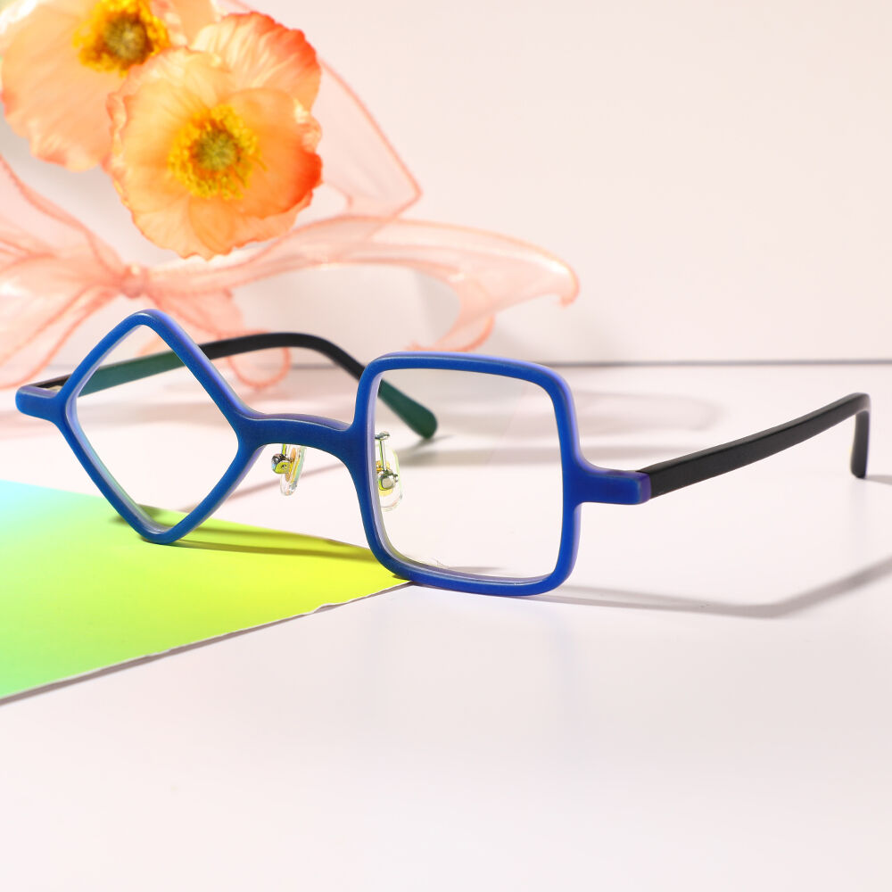 Van Square Blue Glasses