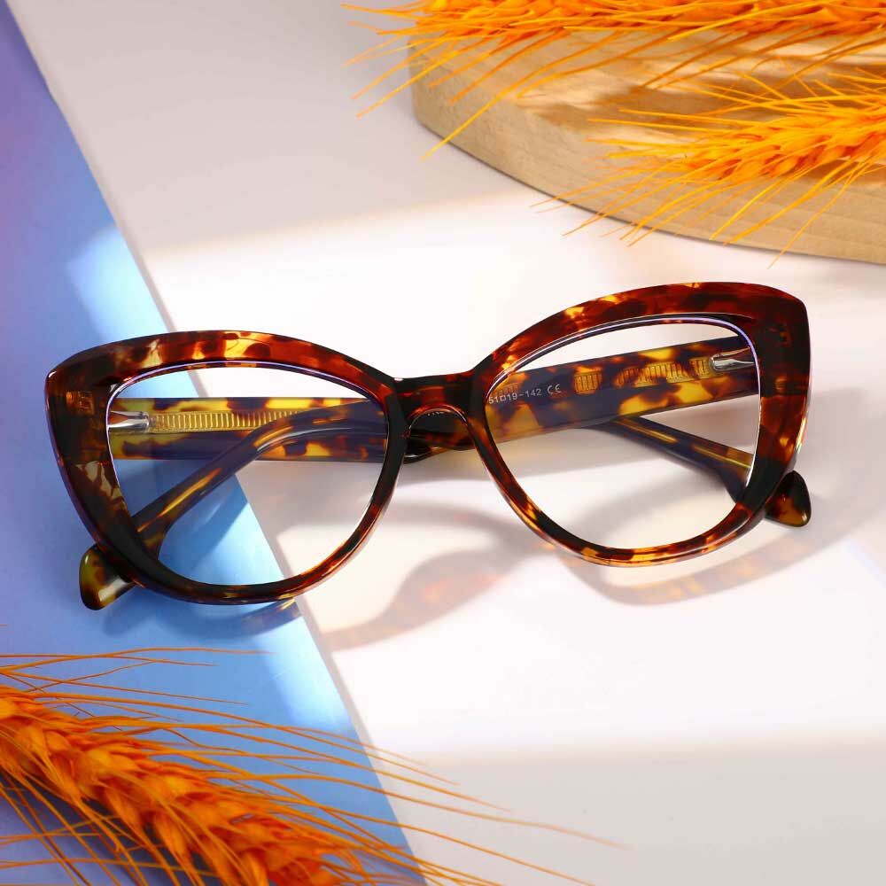 Rockefelle Cat Eye Tortoise Glasses