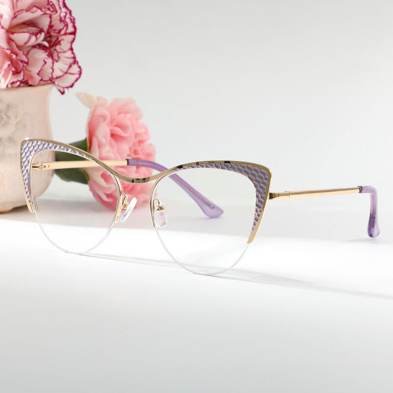 Reising Cat Eye Purple Glasses