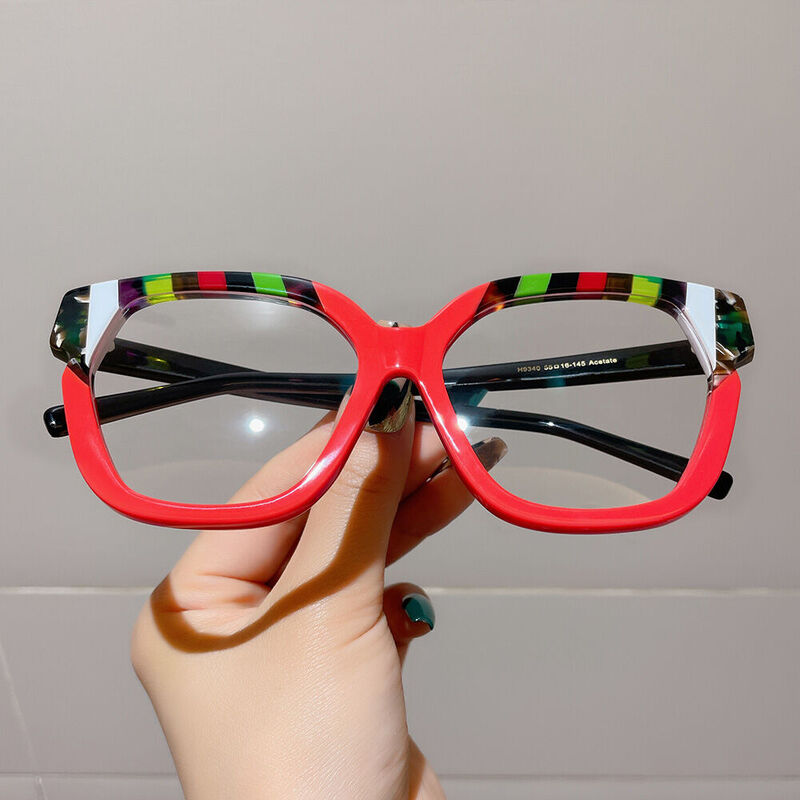 Atwo Cat Eye Red Glasses