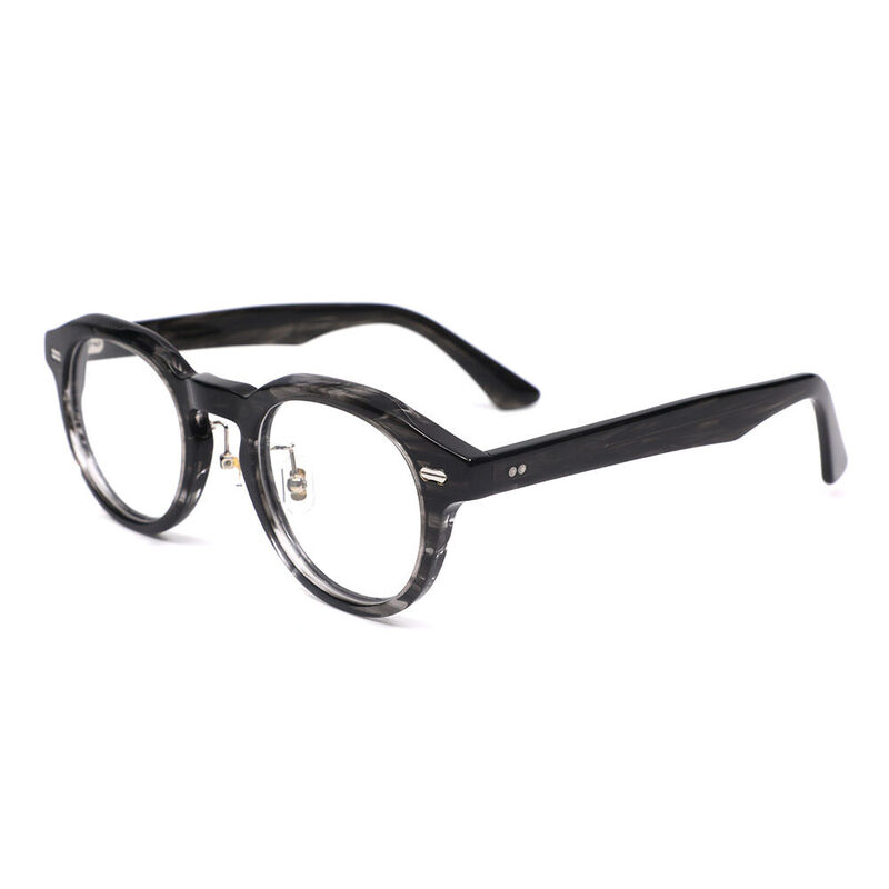 Mortin Round Gray Glasses