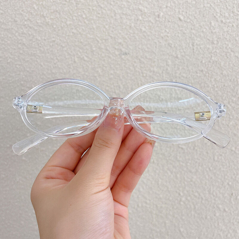 Danni Oval Clear Glasses