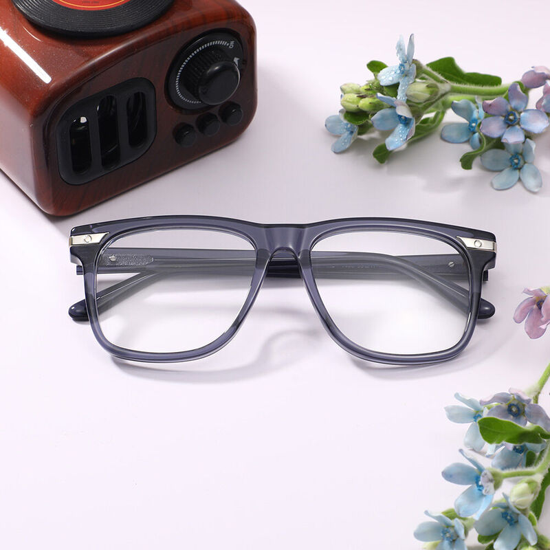 Zebu Square Gray Glasses