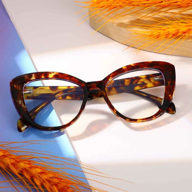 Rockefelle Cat Eye Tortoise Glasses