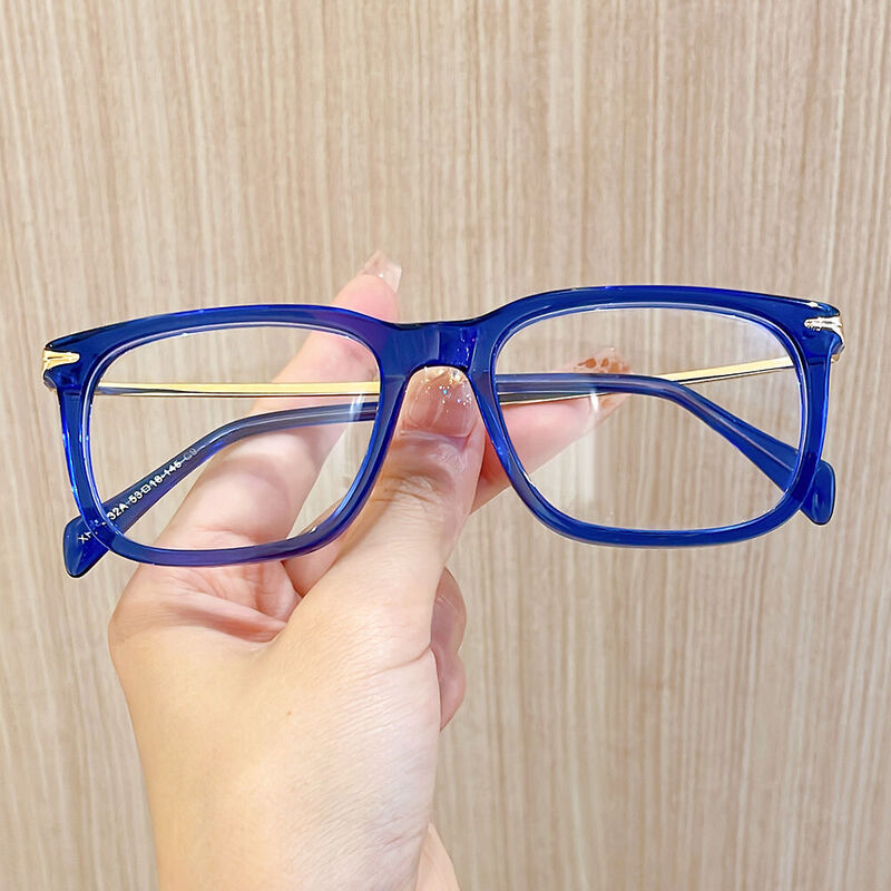 Thomson Rectangle Blue Glasses