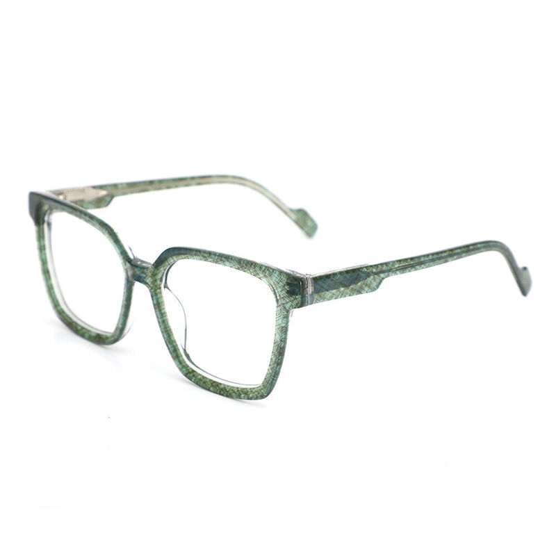 Tracy Square Green Glasses