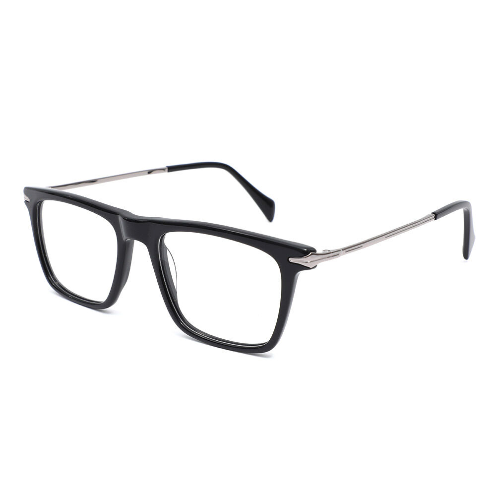 Huntingte Square Black Glasses