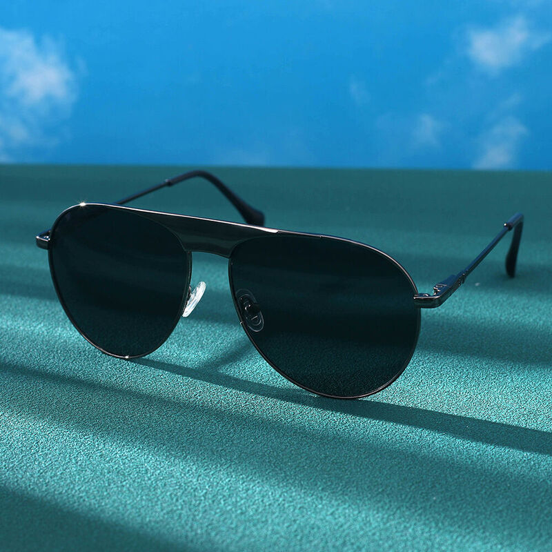 Flying Wing Gafas de Sol Aviador Color Color Gunmetal