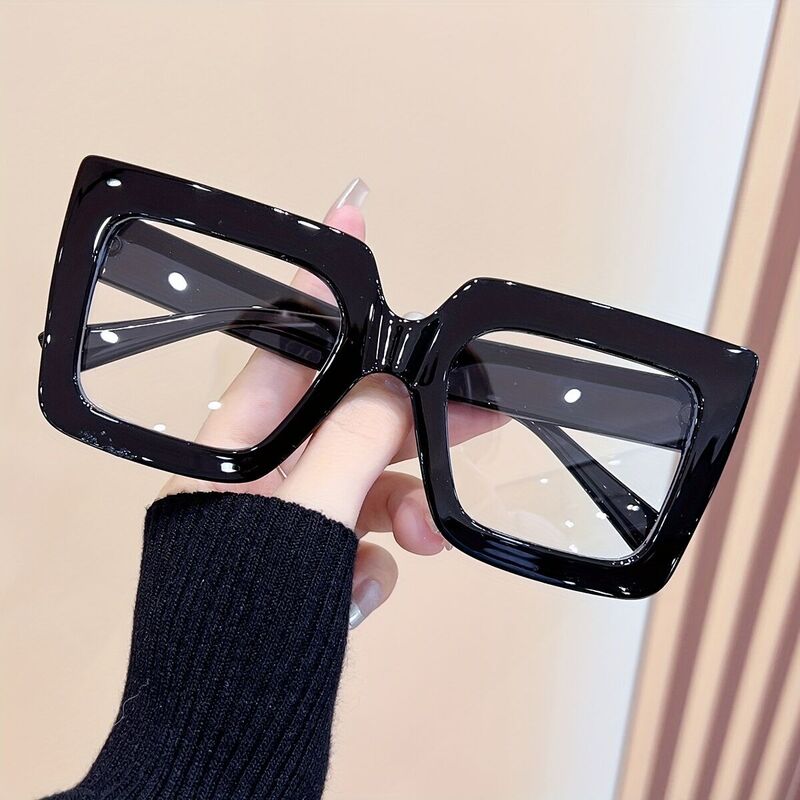 Quie Square Black Glasses