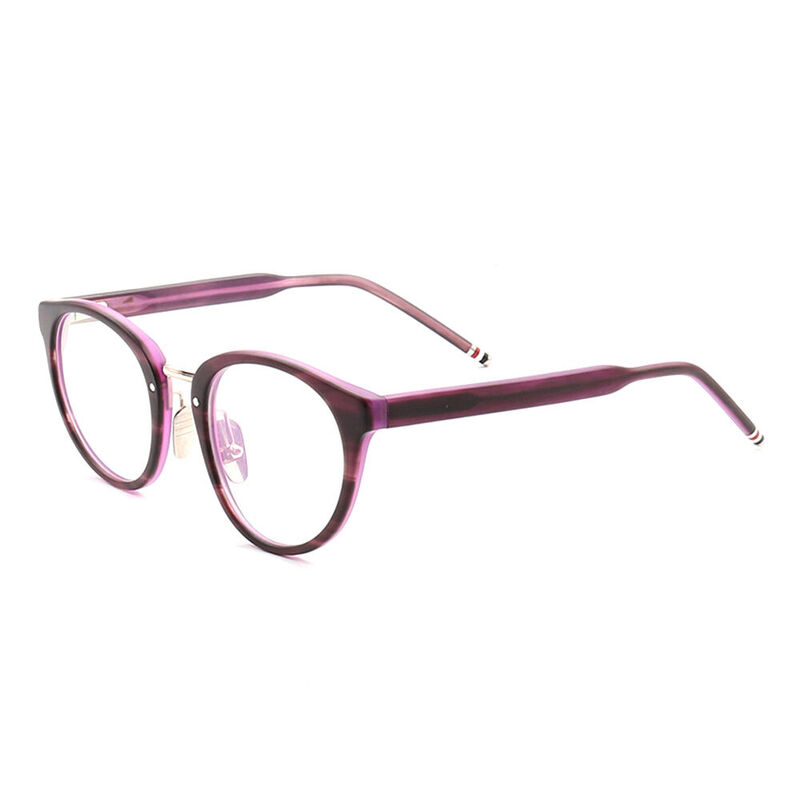 Sands Round Purple Glasses