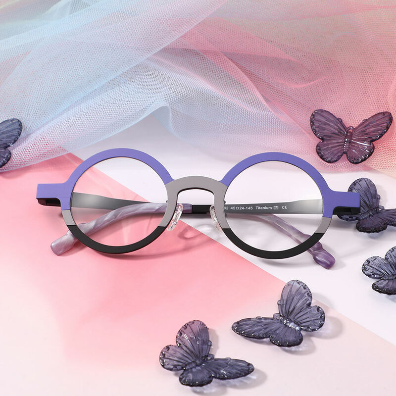 Viciy Round Black Glasses