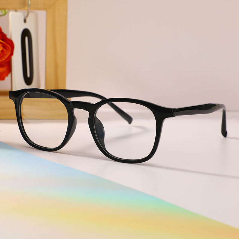 Edmund Square Black Glasses
