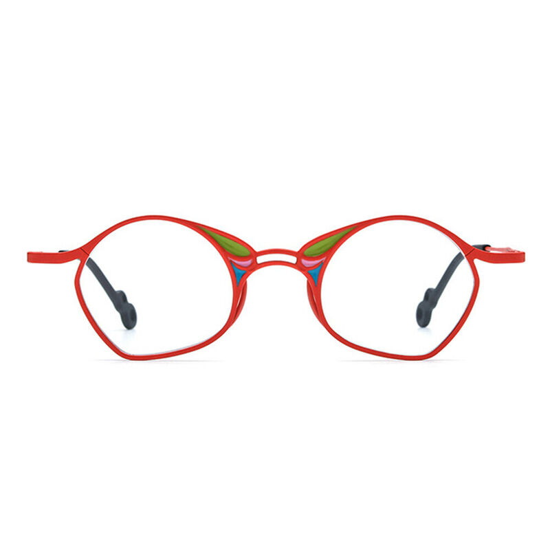 Maria Geometric Red Glasses