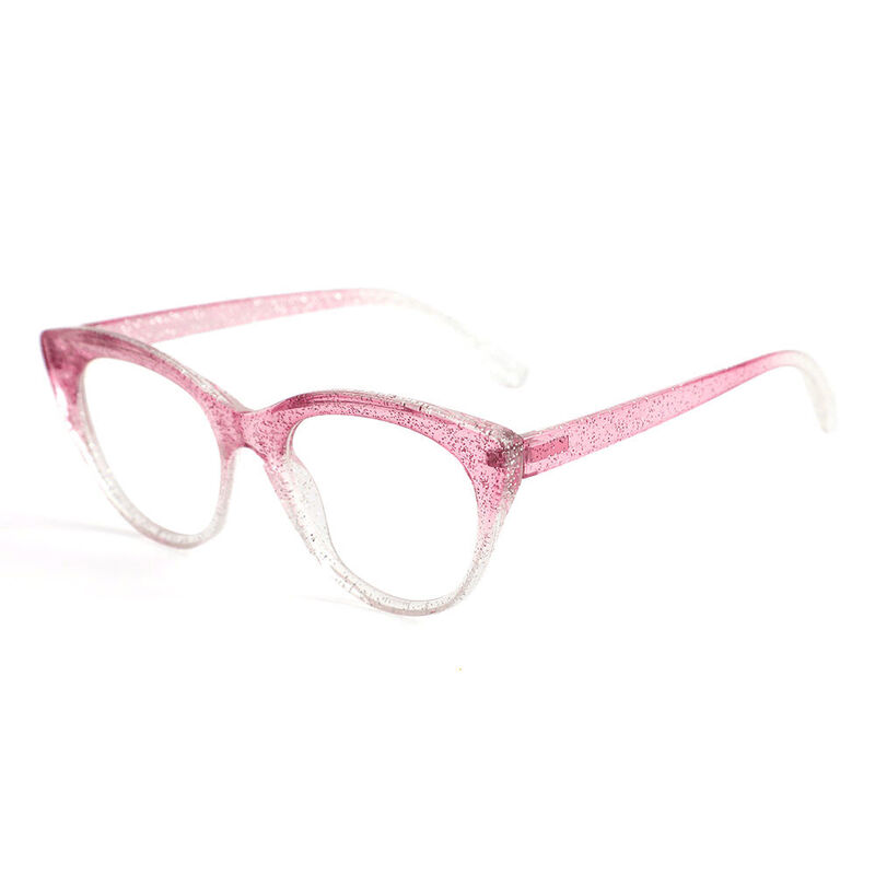 Occhiali da Vista Eleanore Cat Eye Rosa Scuro