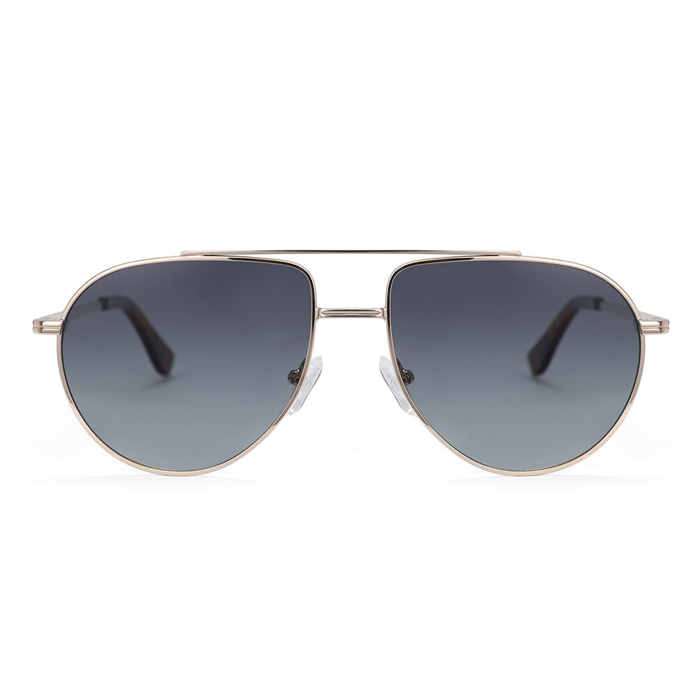 Vargas Aviator Gold Gray Sunglasses